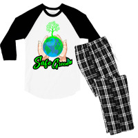 Save Green Humor (1) (1) Men's 3/4 Sleeve Pajama Set | Artistshot