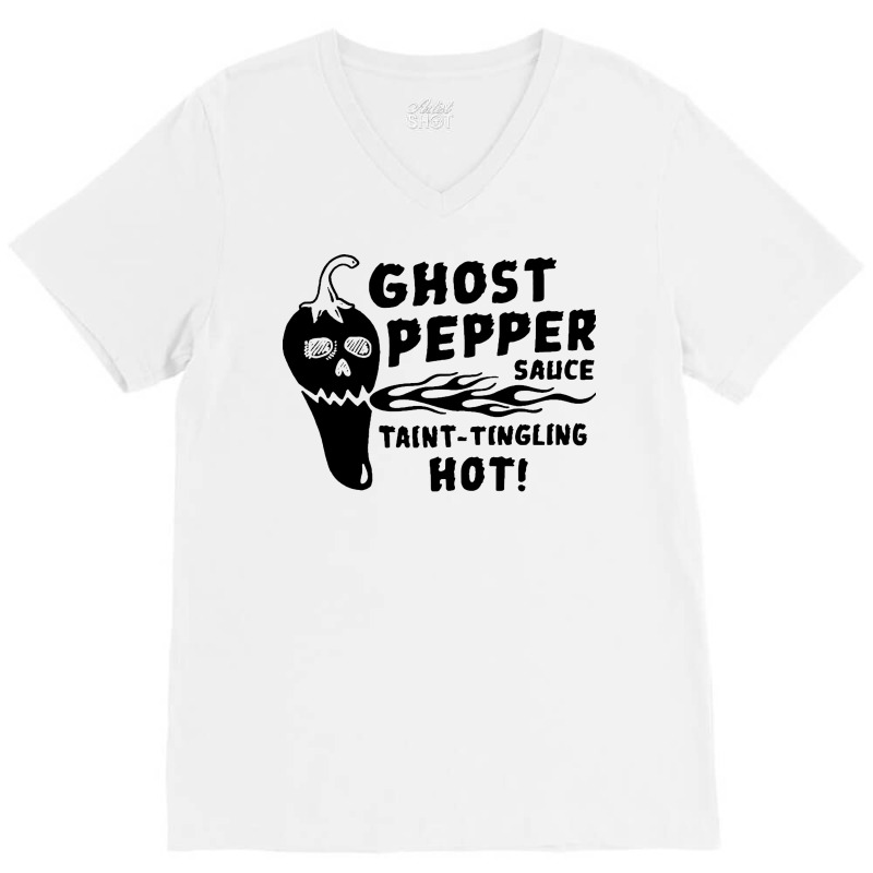 Ghost Pepper Sauce Quote V-Neck Tee by yazidukolopt | Artistshot