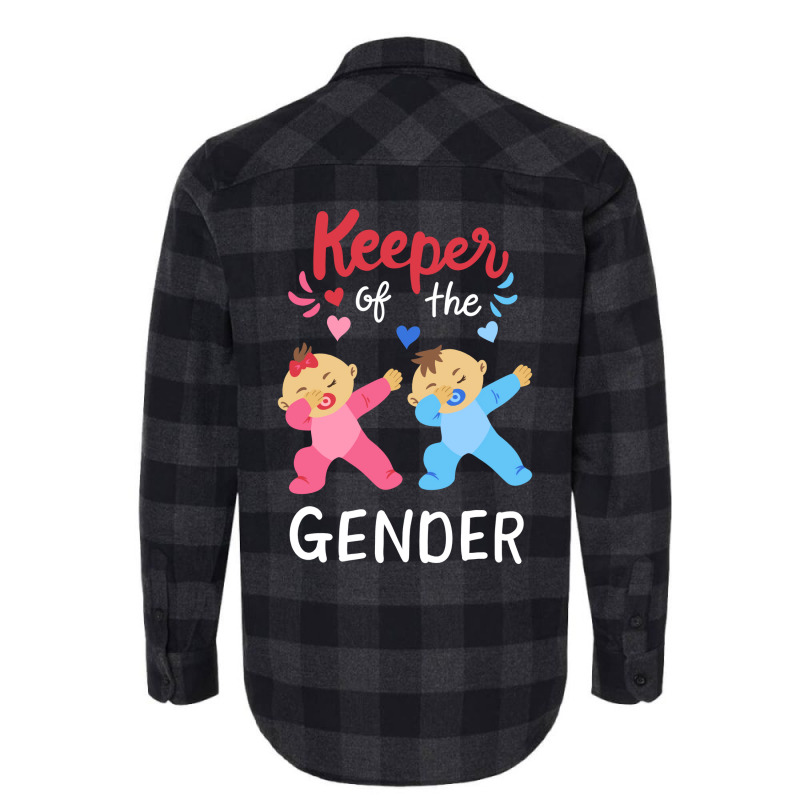 Gender Reveal Keeper Of The Gender Nostalgia Flannel Shirt | Artistshot