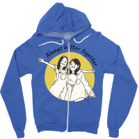 Always Better Together Love Zipper Hoodie | Artistshot