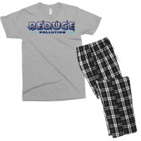 Reduce Pollution 80s (1) (1) Men's T-shirt Pajama Set | Artistshot