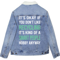 Smart People Hob Retro (1) (1) Unisex Sherpa-lined Denim Jacket | Artistshot