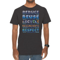 Reduce Reuse Recycle Aesthetic (1) (1) Vintage T-shirt | Artistshot