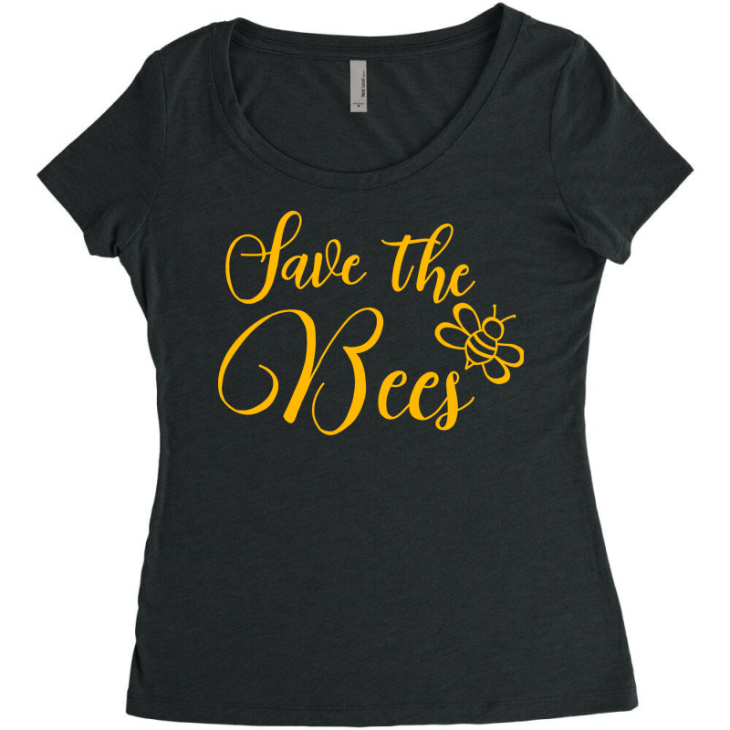 Save The Bees Travel (1) (1) Women's Triblend Scoop T-shirt | Artistshot