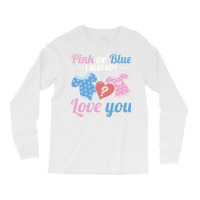 Pink Or Blue Party Ba Red Long Sleeve Shirts | Artistshot