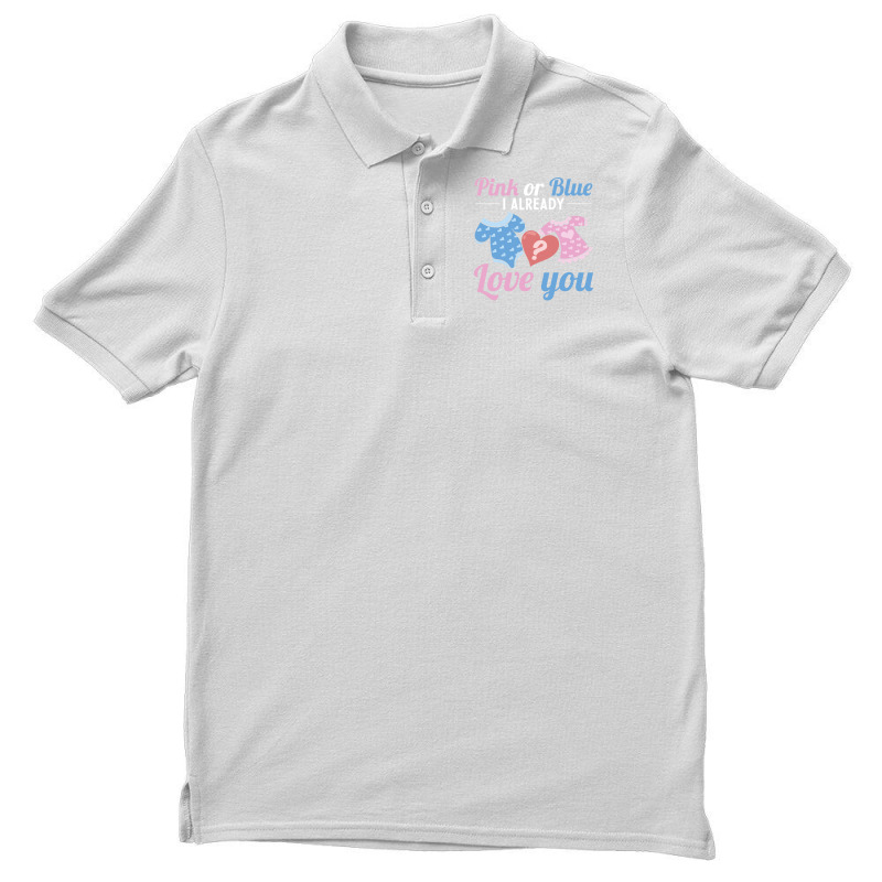 Pink Or Blue Party Ba Red Men's Polo Shirt | Artistshot