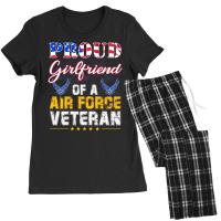 Proud Girlfriend Of A Air Force Veteranvintage Ame Women's Pajamas Set | Artistshot