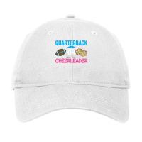 Gender Reveal Family Design For A Football Fan Coo Adjustable Cap | Artistshot