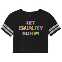 Let Equality Bloom Tie Dye Music Scorecard Crop Tee | Artistshot