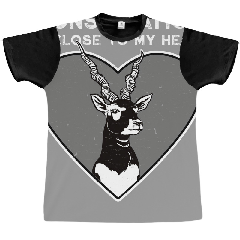 Blackbuck Conservation Heart Humor (1) (1) Graphic T-shirt | Artistshot