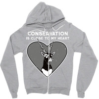 Blackbuck Conservation Heart Humor (1) (1) Zipper Hoodie | Artistshot