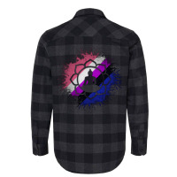 Paint Splatter Gender Fluid Pride Flag Lotus Symbo Flannel Shirt | Artistshot