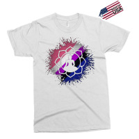 Paint Splatter Gender Fluid Pride Flag Lotus Symbo Exclusive T-shirt | Artistshot