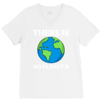 Ecological Awareness Gift Idea There Is No Planet V-neck Tee | Artistshot