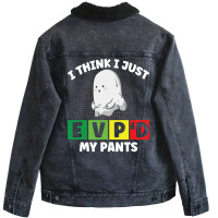 Evpd My Pants Ghost Hunter Paranormal Investigatio Unisex Sherpa-lined Denim Jacket | Artistshot