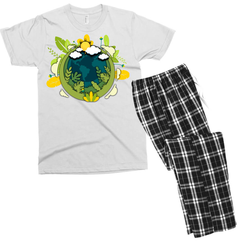 Earth Day 80s (1) (1) Men's T-shirt Pajama Set by slagicsabbagu | Artistshot