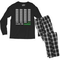 Cyclists Make The Change Climate Awareness Car And Men's Long Sleeve Pajama Set | Artistshot