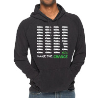 Cyclists Make The Change Climate Awareness Car And Vintage Hoodie | Artistshot