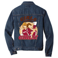 Women Friends Feminist Girls Support Girls Gift Men Denim Jacket | Artistshot