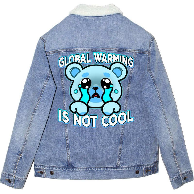 Global Warming Is Not Cool Vintage (1) (1) Unisex Sherpa-lined Denim Jacket | Artistshot