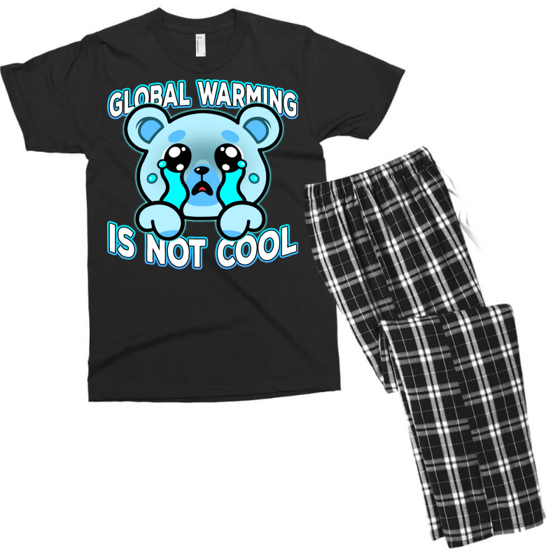 Global Warming Is Not Cool Vintage (1) (1) Men's T-shirt Pajama Set | Artistshot