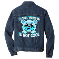 Global Warming Is Not Cool Vintage (1) (1) Men Denim Jacket | Artistshot