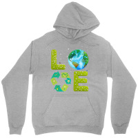 Love Planet Earth World Earth Day Green Environmen Unisex Hoodie | Artistshot