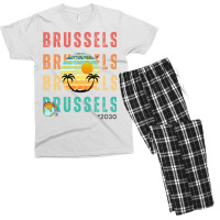 Global Warming Turns Brussels Into A Tropical Beac Men's T-shirt Pajama Set | Artistshot