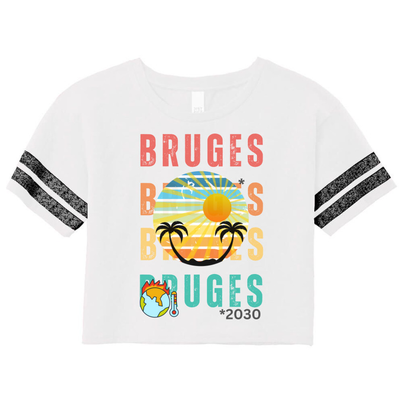 Global Warming Turns Bruges In A Tropical Beach Lo Scorecard Crop Tee by diaubhattx | Artistshot