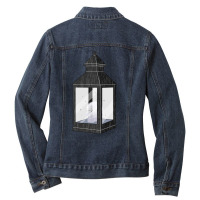 Ghost Nature Summer Ladies Denim Jacket | Artistshot