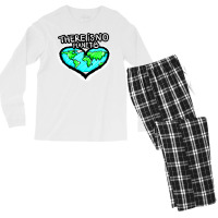 I Love Planet Earth There Is No Planet B Humor (1) Men's Long Sleeve Pajama Set | Artistshot