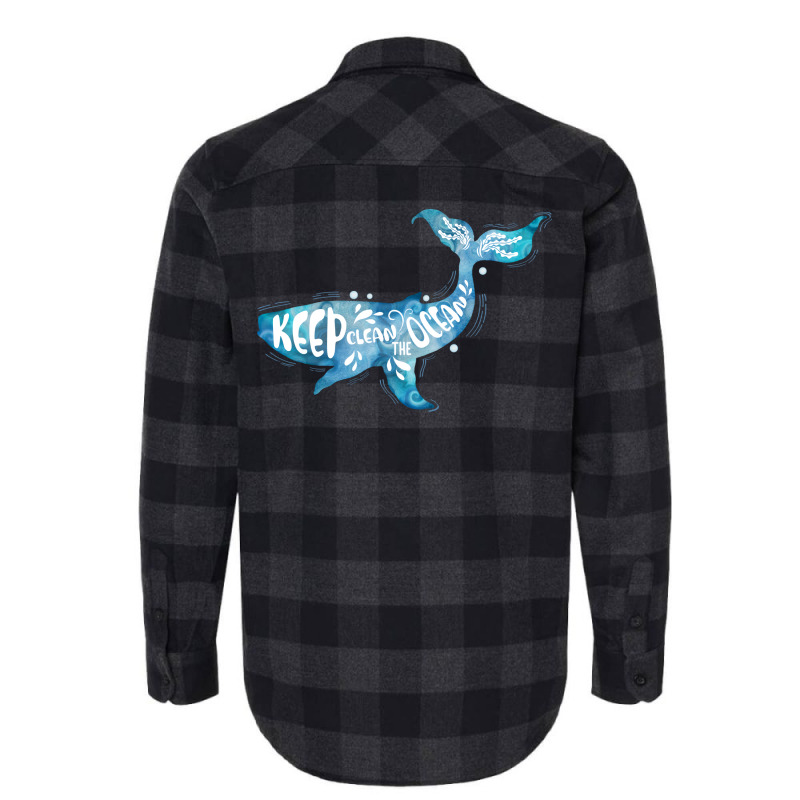 Keep The Oceans Clean Humor (1) (1) Flannel Shirt | Artistshot