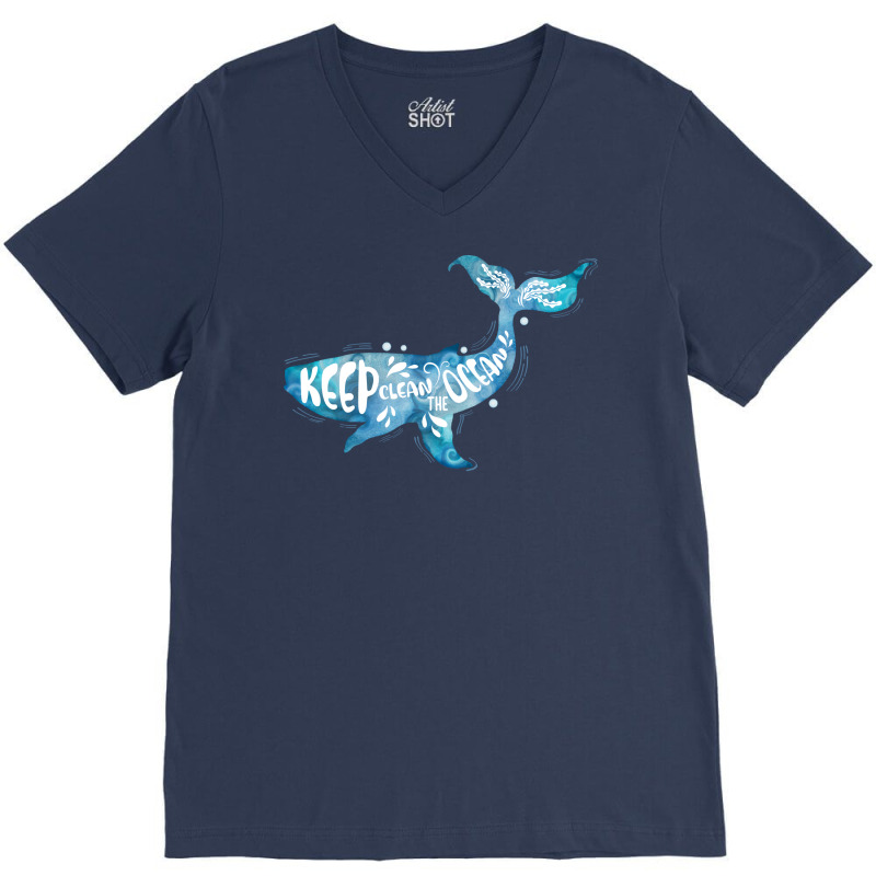 Keep The Oceans Clean Humor (1) (1) V-neck Tee | Artistshot