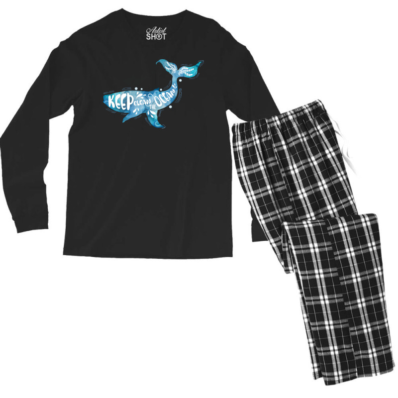 Keep The Oceans Clean Humor (1) (1) Men's Long Sleeve Pajama Set | Artistshot