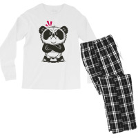 Angry Panda Bear Quote (1) (1) Men's Long Sleeve Pajama Set | Artistshot