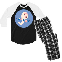 Puppy In Fancy Dress Nature Men's 3/4 Sleeve Pajama Set | Artistshot