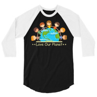 Love Our Planet Yellow (1) (1) 3/4 Sleeve Shirt | Artistshot