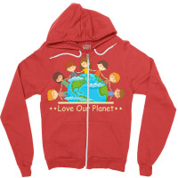 Love Our Planet Yellow (1) (1) Zipper Hoodie | Artistshot