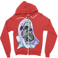 Skelesheet Ghost Girl Zipper Hoodie | Artistshot