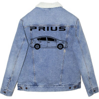 Prius Dark Design Girl (1) (1) Unisex Sherpa-lined Denim Jacket | Artistshot