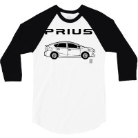 Prius Dark Design Girl (1) (1) 3/4 Sleeve Shirt | Artistshot