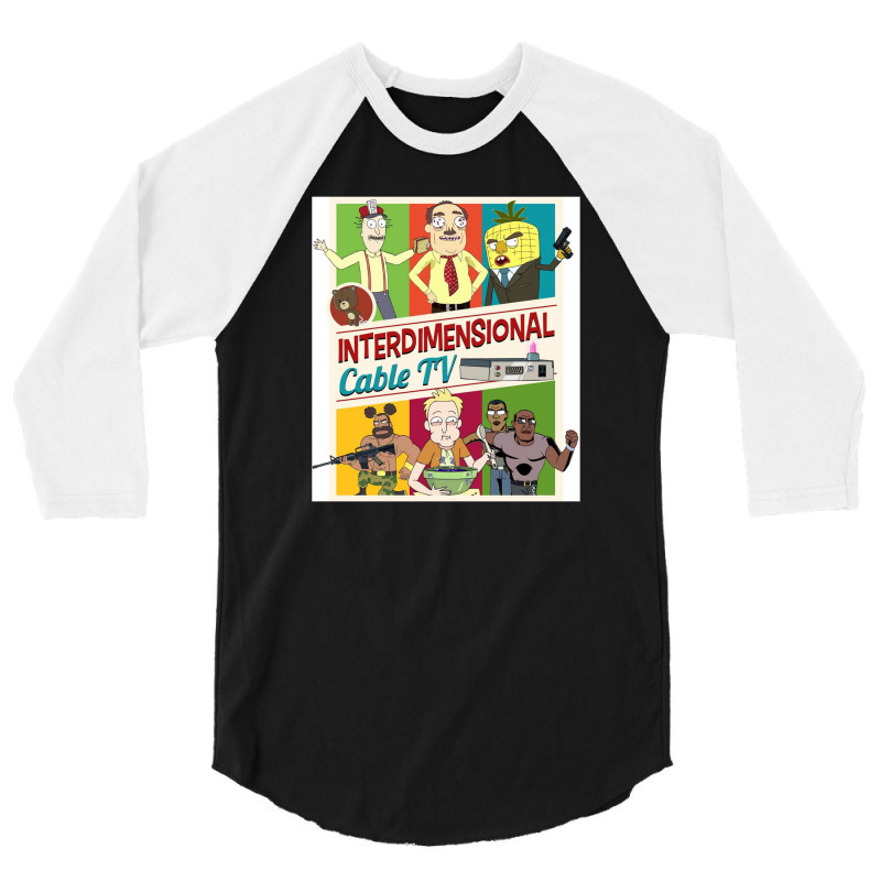 Interdimensional Cable Tv 3/4 Sleeve Shirt | Artistshot