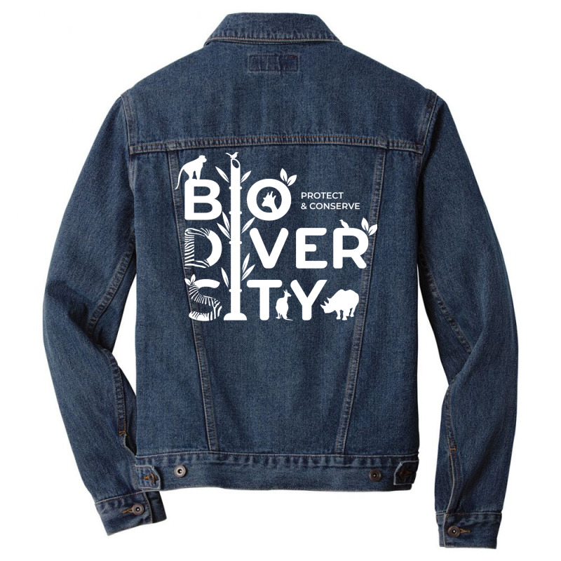 Protect And Conserve Biodiversity Humor (1) (1) Men Denim Jacket | Artistshot