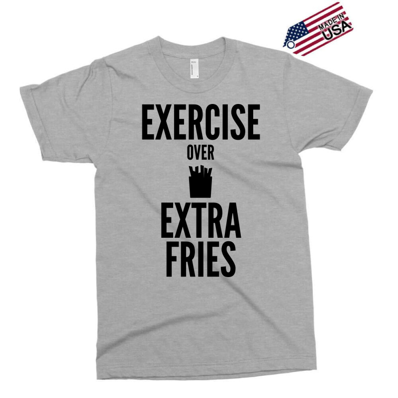 Fitness Gym Exercise Over Extra Fries Yellow Exclusive T-shirt by fulvikegneo | Artistshot