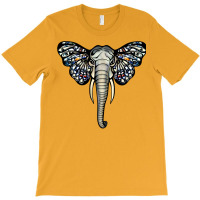 Elephant With Butterfly Ears Nature (1) T-shirt | Artistshot