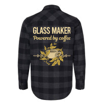 Powered By Coffee Glass Maker Nostalgia Flannel Shirt | Artistshot