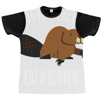 Save A Tree Eat A Beaver Environment Yellow (1) (1 Graphic T-shirt | Artistshot