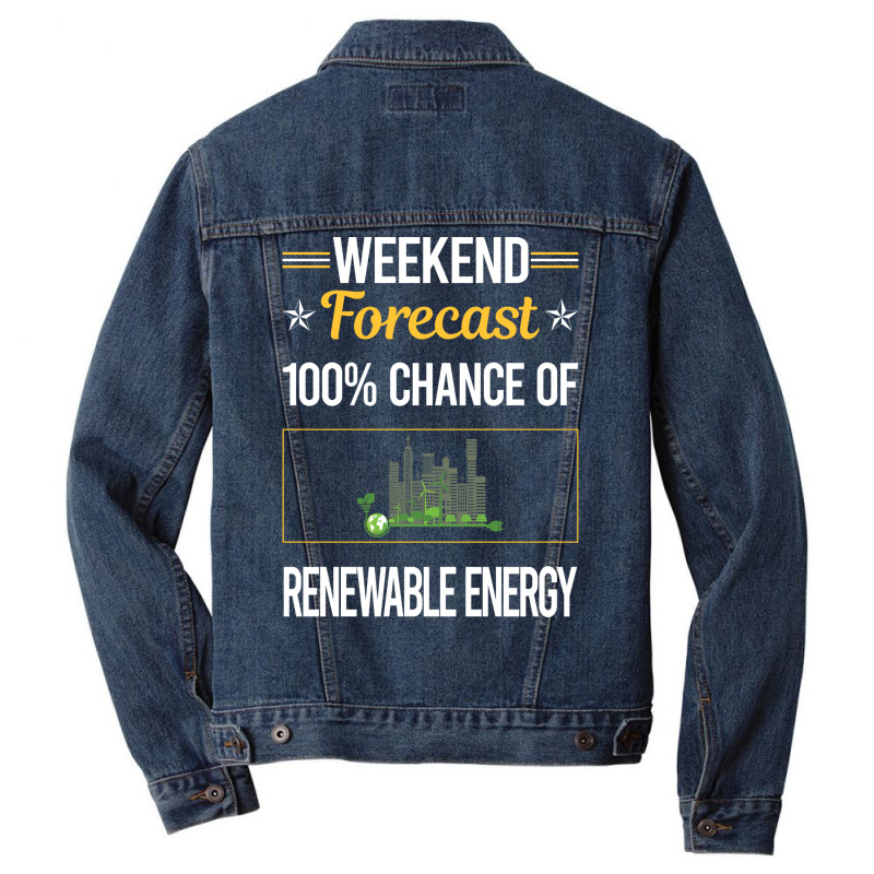 Funny Weekend Renewable Energy Blue (1) Men Denim Jacket by fenyozghidin | Artistshot