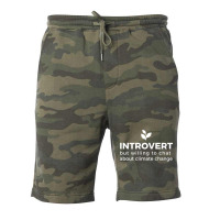 Climate Change Advocate But Introverted Cute (1) ( Fleece Short | Artistshot