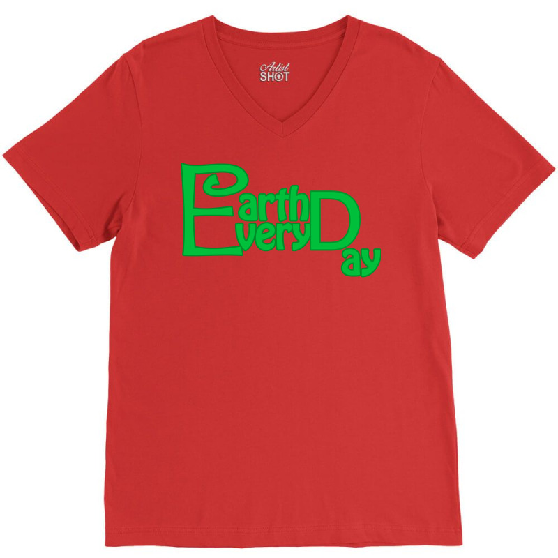 Earth Day Every Day Aesthetic (1) V-neck Tee | Artistshot